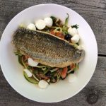 Courgetti met zeebaars