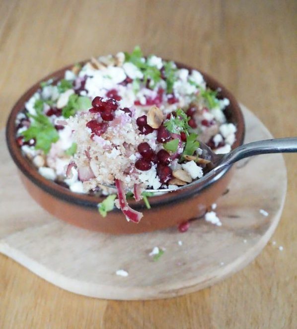 Rauwe bloemkoolsalade
