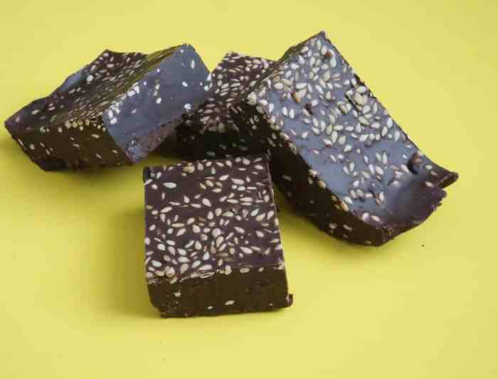 Chocolade fudge met tahin