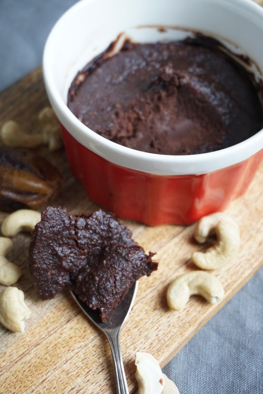Chocoladesoufflé vegan & suikervrij