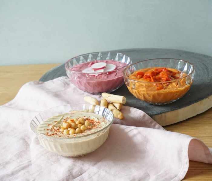 Hummus recept - 3 varianten hummus